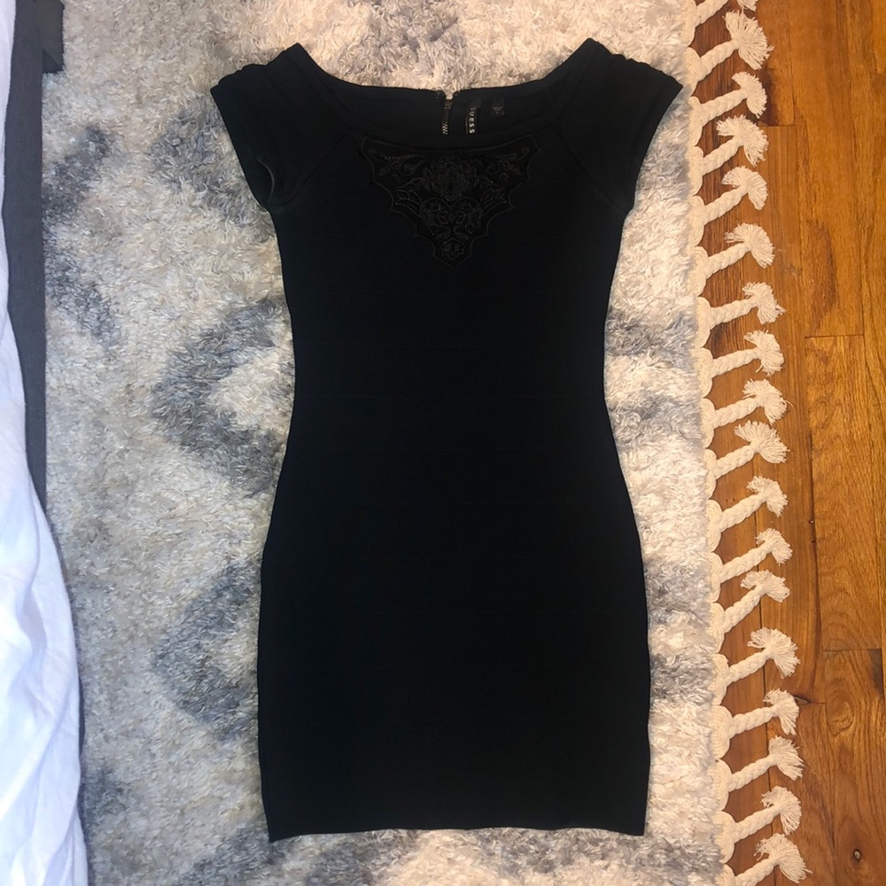 Guess Black Bandage Dress